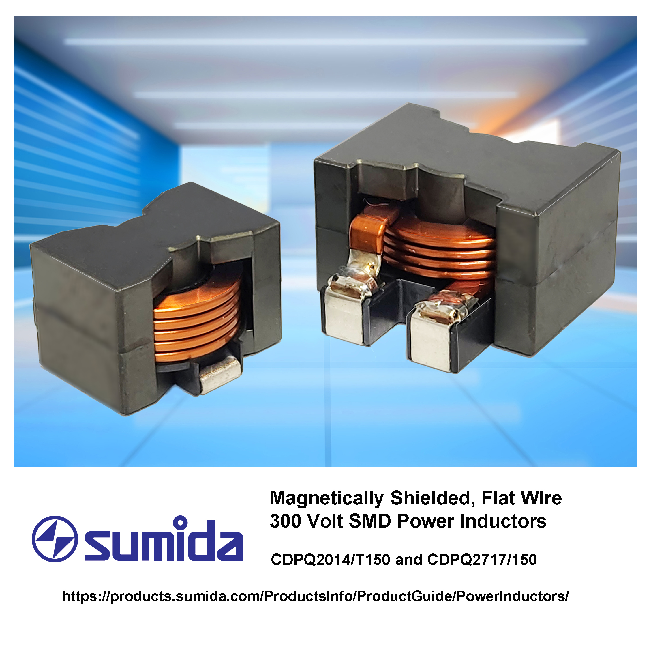 Sumida Announces SMD High-Current Power Inductors for On-Board Chargers